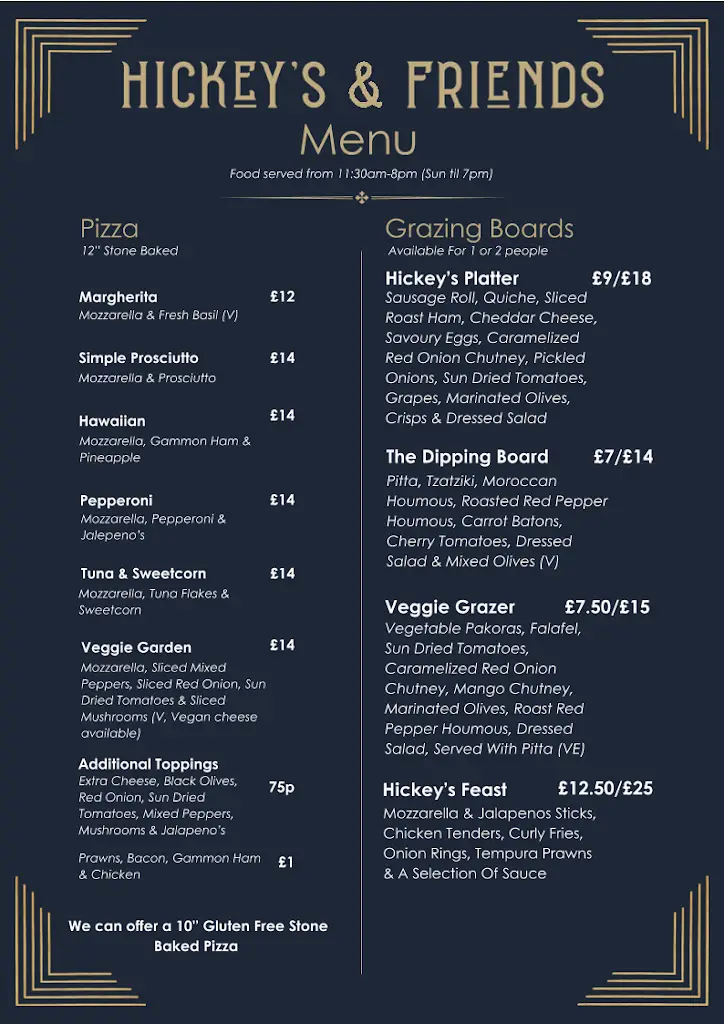 Menu_Hickey's & Friends_Barnoldswick_image_2