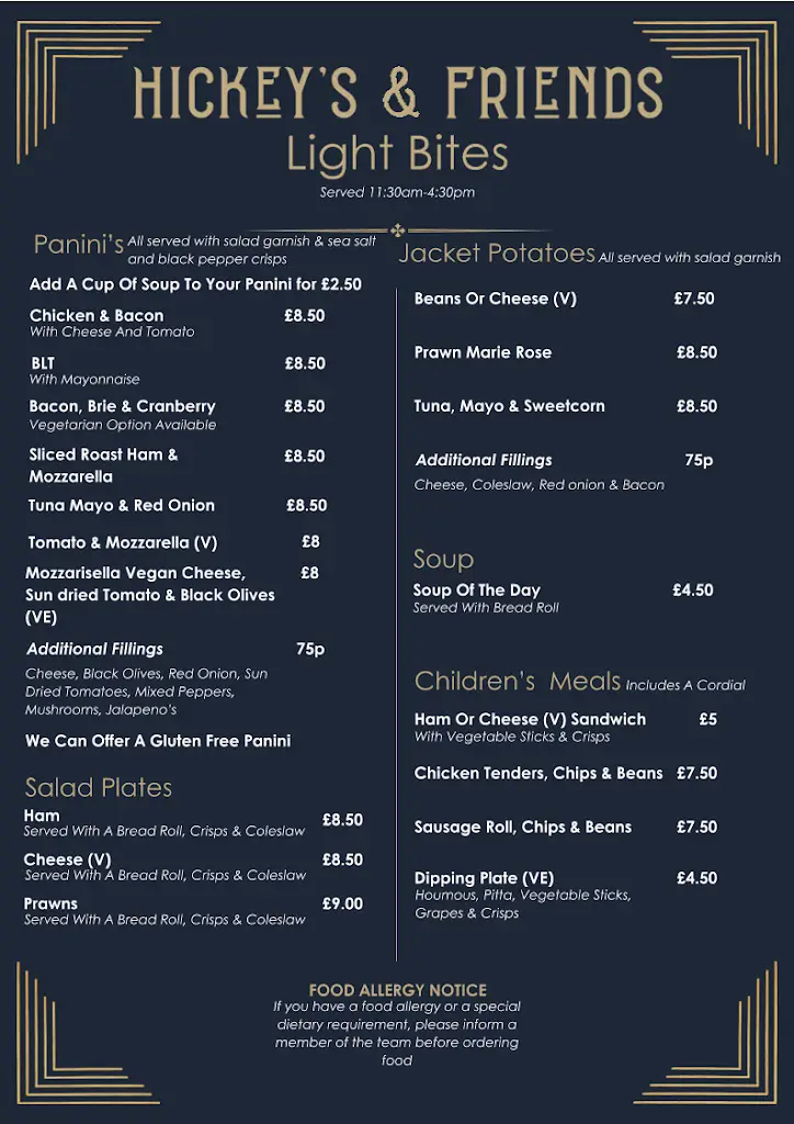 Menu_Hickey's & Friends_Barnoldswick_image_3