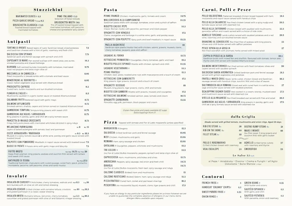 Menu_Ristorante Fratelli_Ponteland_immagine_1