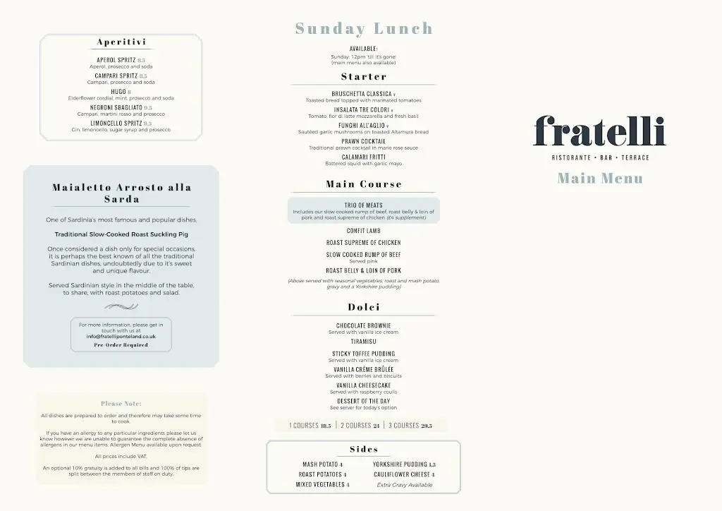 Menu_Ristorante Fratelli_Ponteland_immagine_2