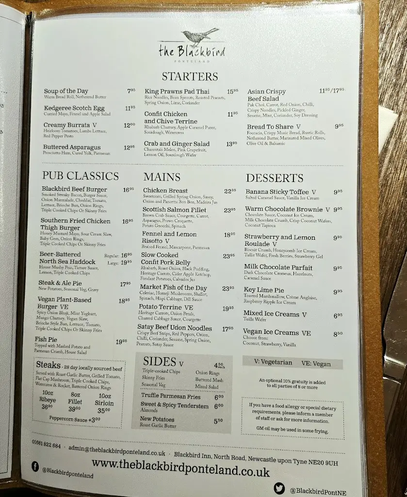 Menu_Blackbird Inn_Ponteland_image_2