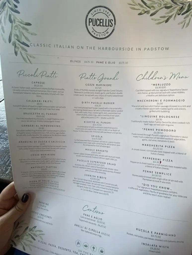 Menu_Pucelli's Restaurant_Padstow_image_4