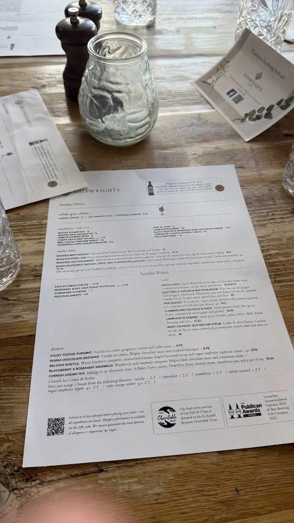 Menu_Shipwrights, Padstow_Padstow_immagine_2