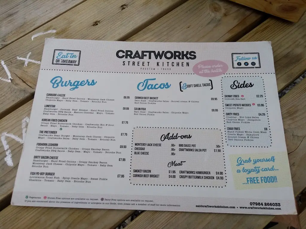Menu_Craftworks Secret Garden_Padstow_image_2