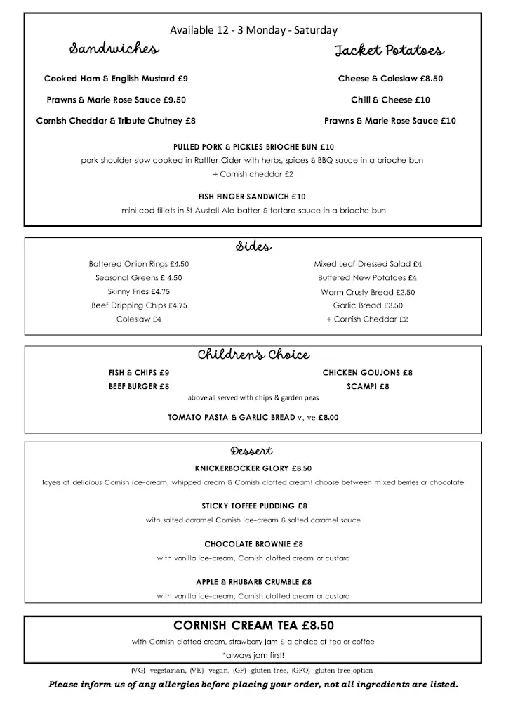 Menu_Harbour Inn, Padstow_Padstow_image_1