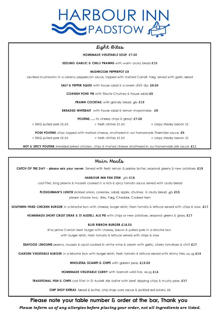 Menu_Harbour Inn, Padstow_Padstow_image_2