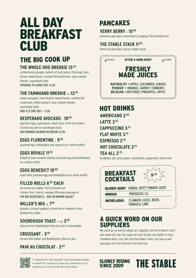 Menu_The Padstow Stable_Padstow_imagen_2