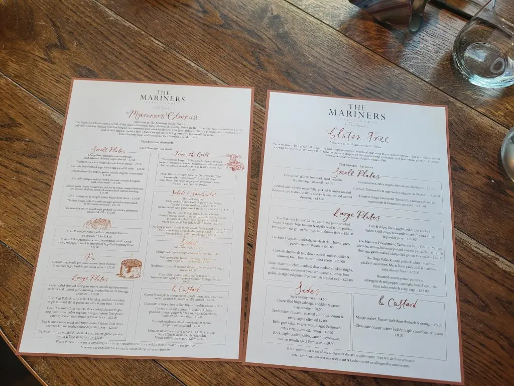 Menu_The Mariners Public House in Rock_Padstow_image_3