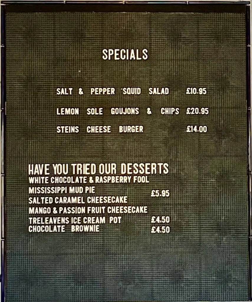 Menu_Stein's Fish & Chips_Padstow_image_1