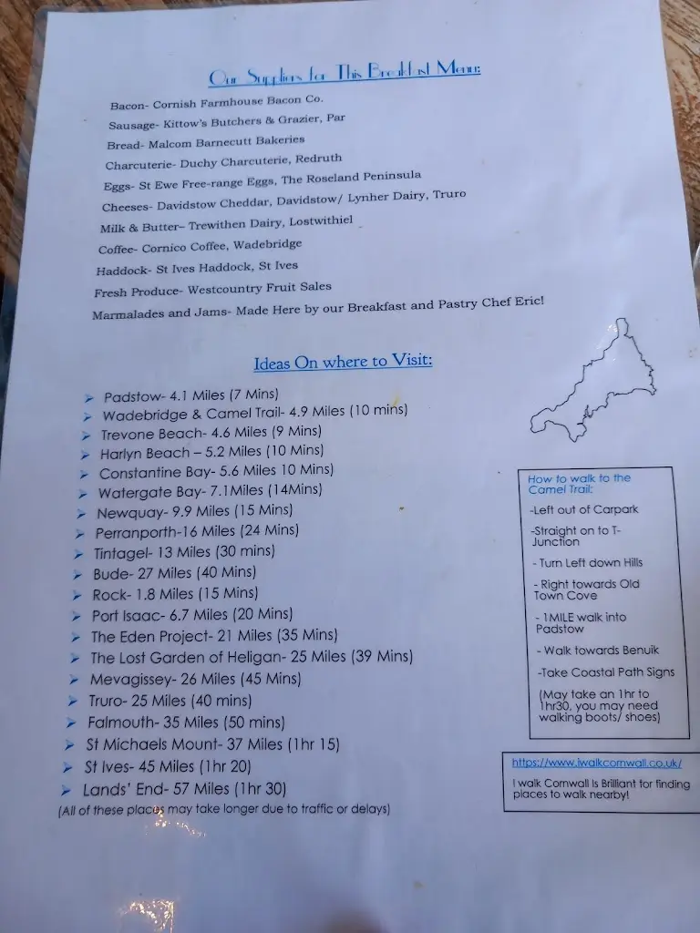 Menu_The Pickwick Inn & Oliver's Restaurant_Padstow_image_4