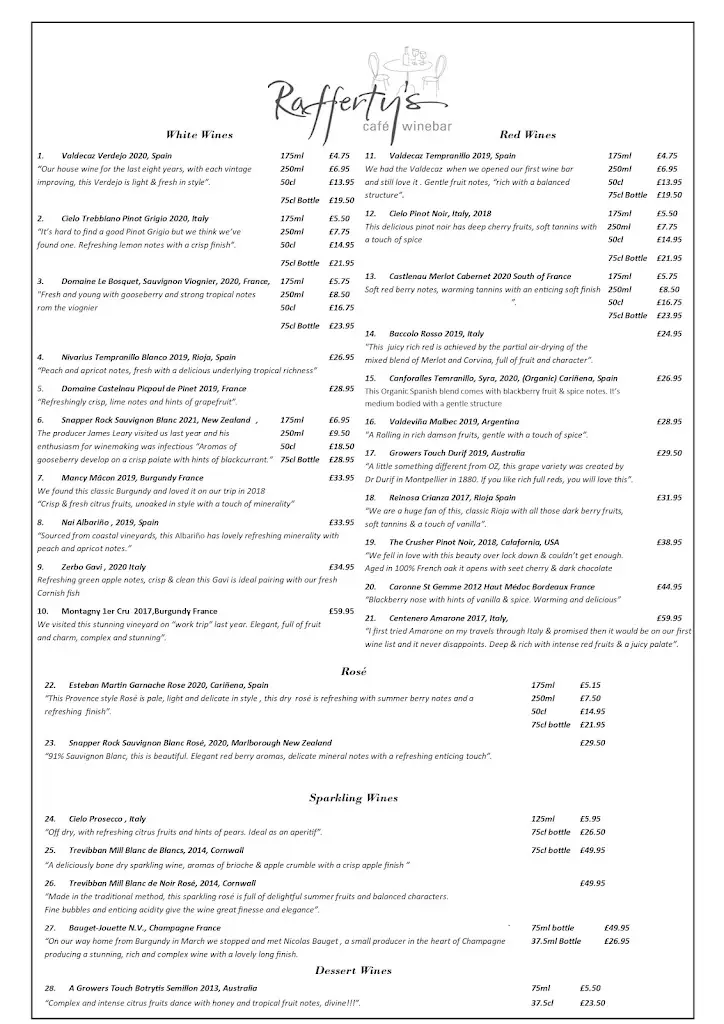 Menu_Rafferty's Cafe & Winebars_Padstow_image_3