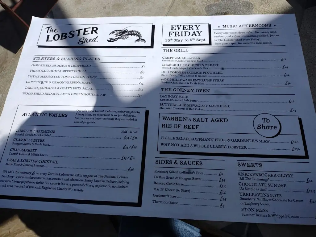 C J_The Lobster Shed_Padstow_recensione