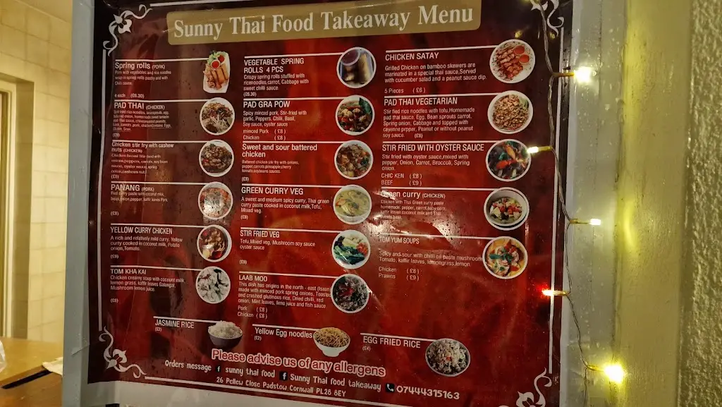 Menü_Sunny Thaifood Takeaway_Padstow_Bild_2