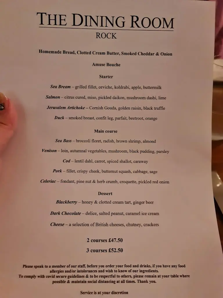 Menu_The Dining Room restaurant_Padstow_image_3