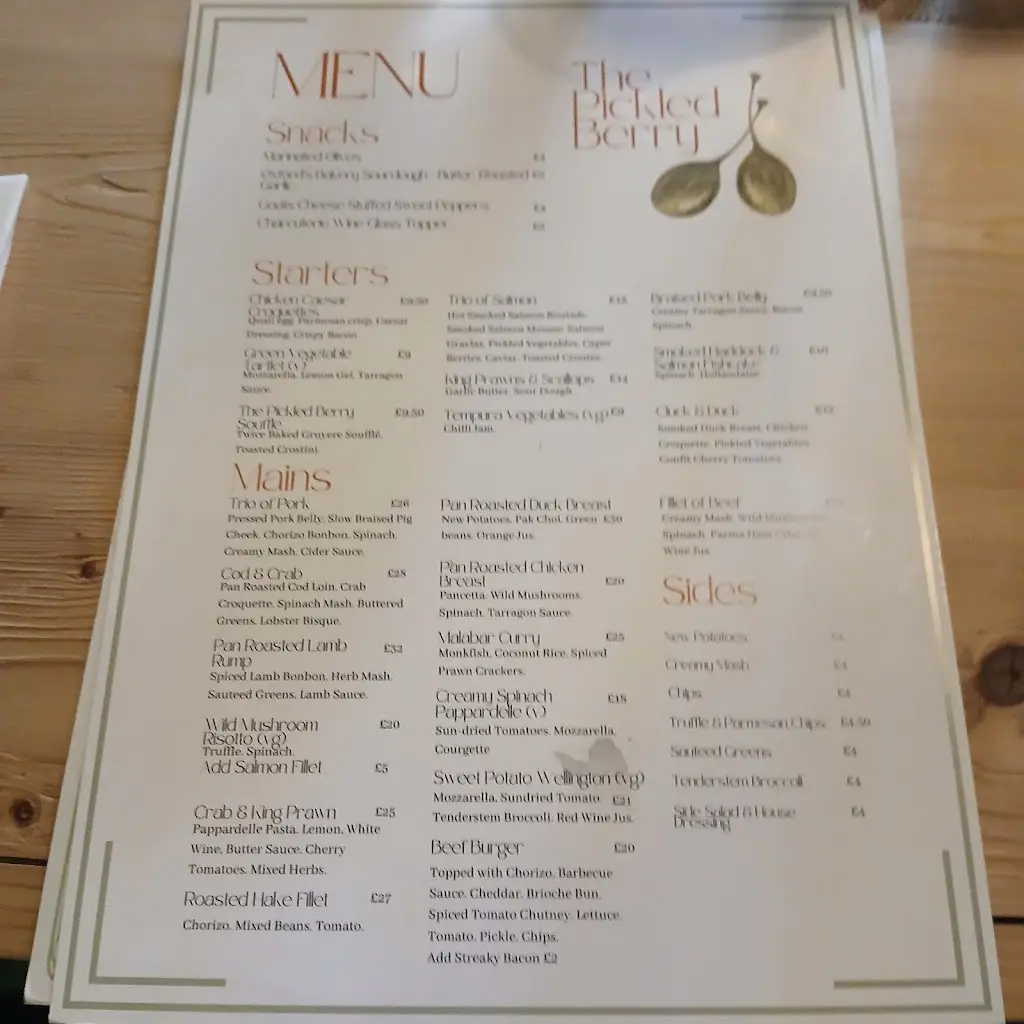 Menu_The Pickled Berry_Poole_image_1