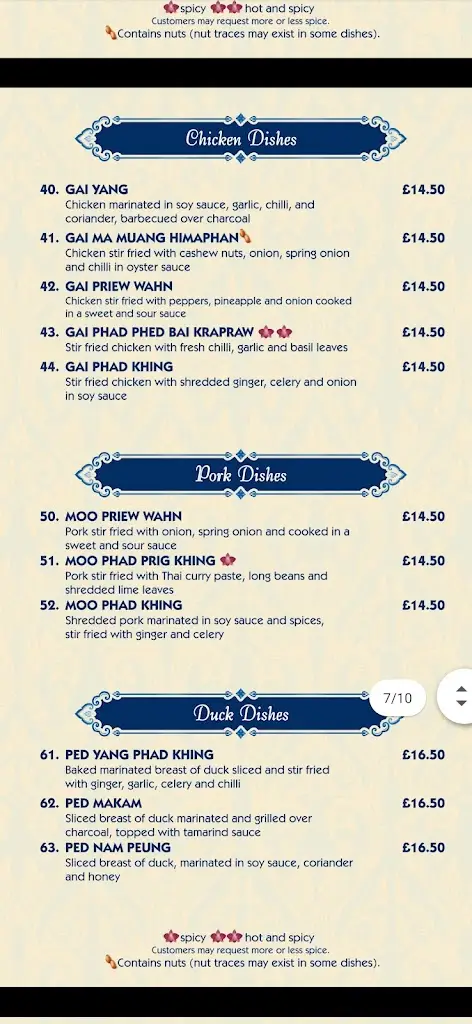 Menu_Thai Orchid_Adderbury_imagen_3