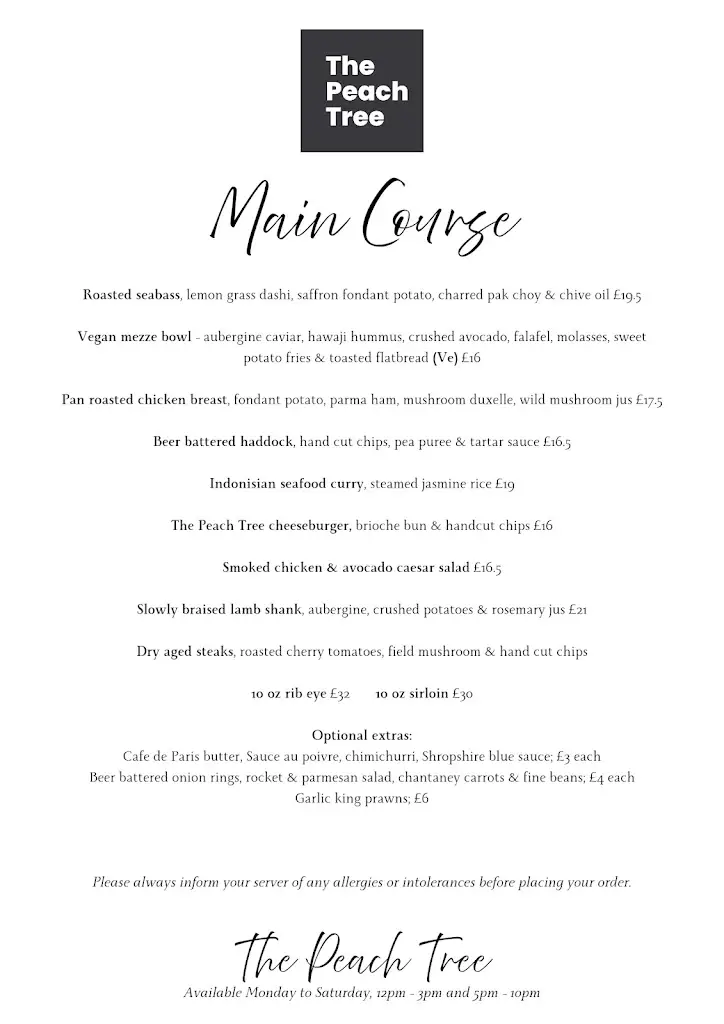 Menu_The Peach Tree Restaurant Shrewsbury_Pontesbury_image_4