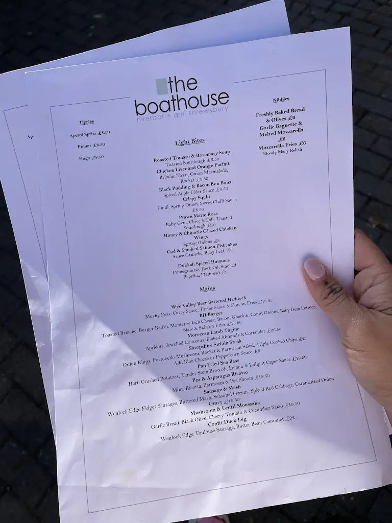 Menu_The Boathouse_Pontesbury_image_1