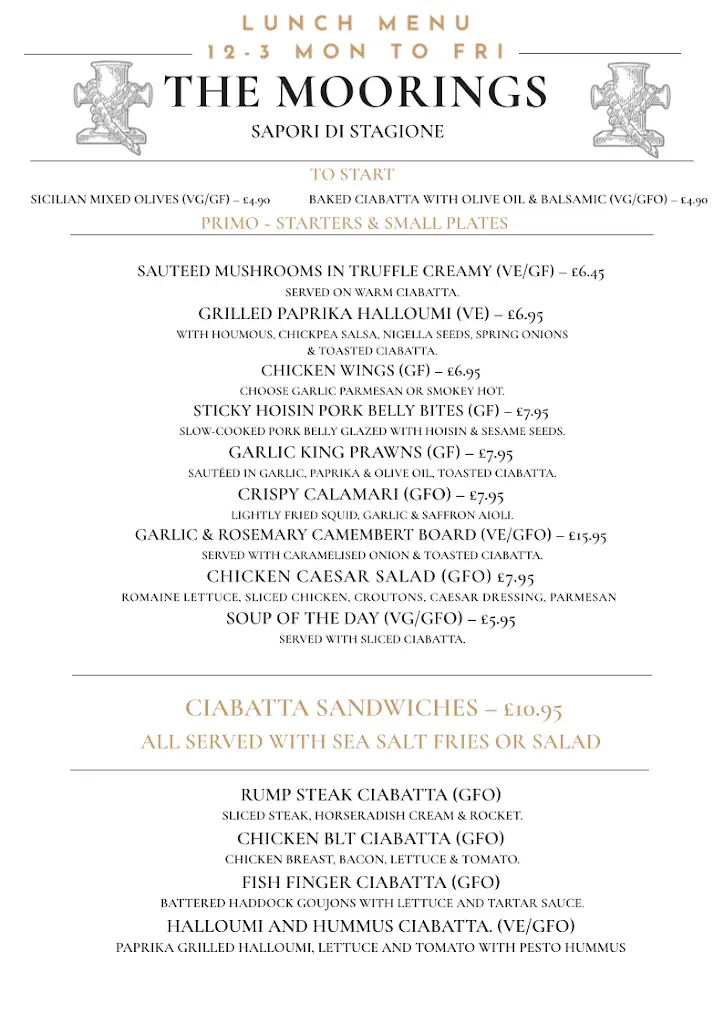 Menu_The Moorings_Barrow upon Soar_image_4