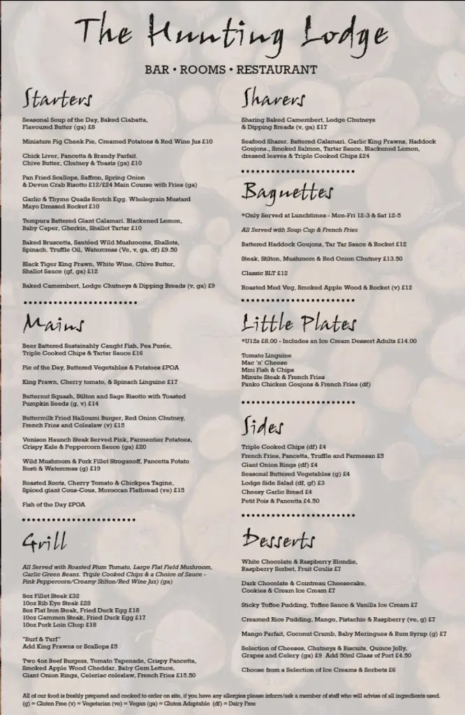Menu_The Hunting Lodge_Barrow upon Soar_image_2