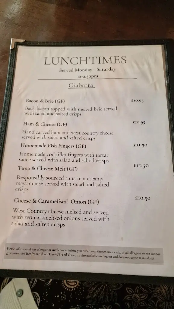 Menu_The Old Ship Aground_Porlock_image_2