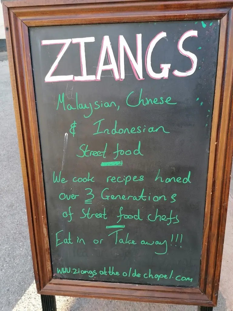 Menu_Ziangs At The Olde Chapel_Porlock_image_1