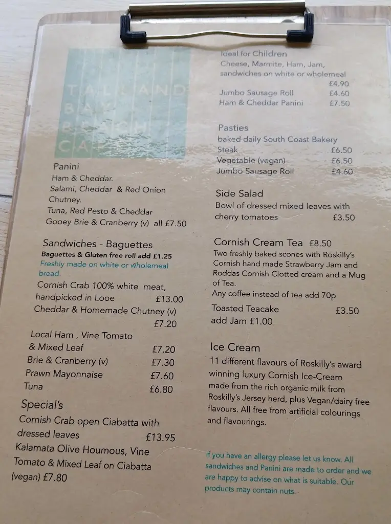 Menu_Talland Bay Beach Cafe_Polperro_image_1