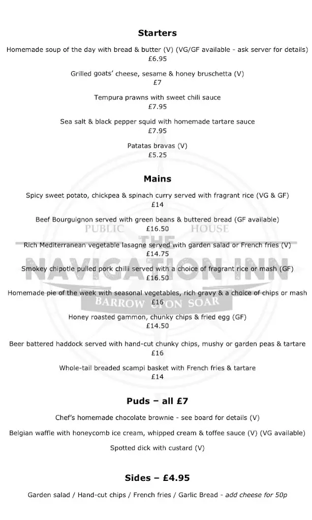 Menu_The Navigation Inn_Barrow upon Soar_image_3