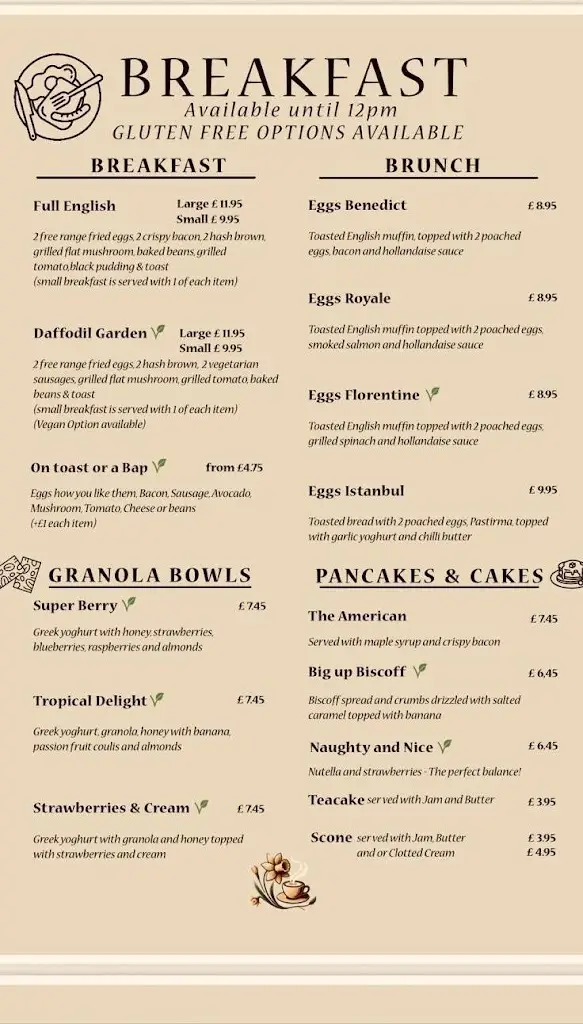 Menu_Daffodil Restaurant Cafe & Bar_Prenton_image_1