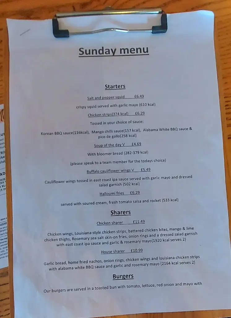 Menu_Caernarvon Castle_Prenton_image_4