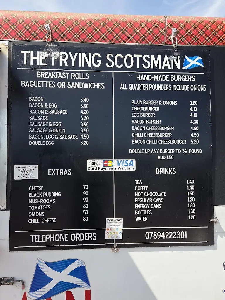 Menu_The Frying Scotsman_Puriton_immagine_1