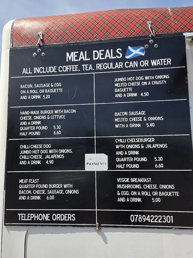 Menu_The Frying Scotsman_Puriton_immagine_2