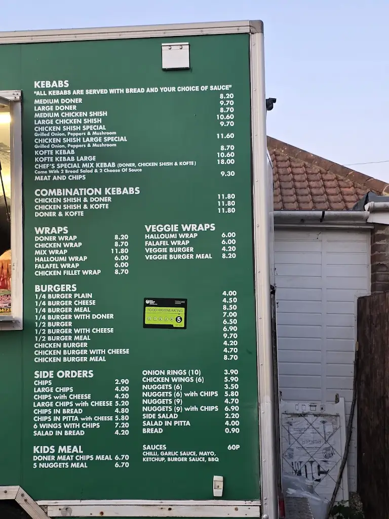 Menü_Rackheath kebab & burgers_Rackheath_Bild_1