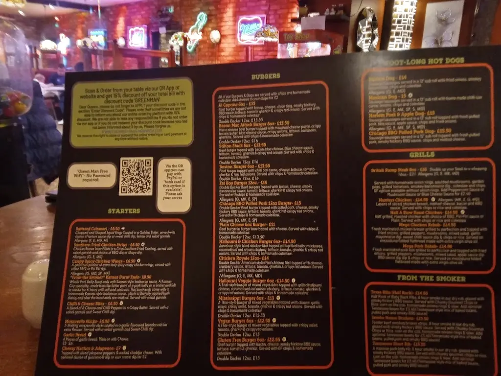 Menu_The Green Man Norwich Family Diner_Rackheath_imagen_2