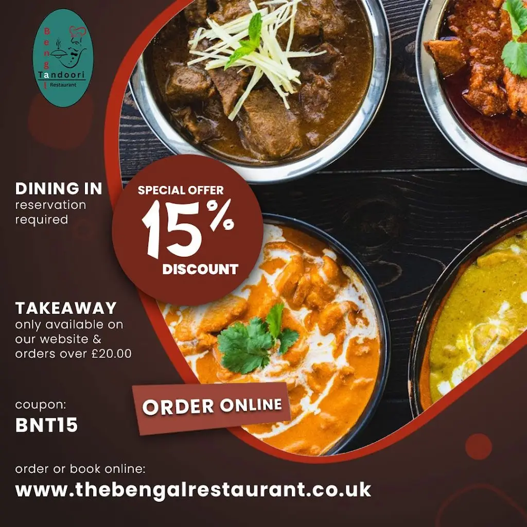 Menü_The Bengal Tandoori & Balti Restaurant_Barrow upon Soar_Bild_1