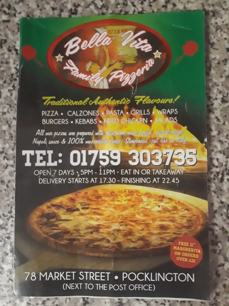 Menu_Bella Vita Pizzeria_Pocklington_image_3