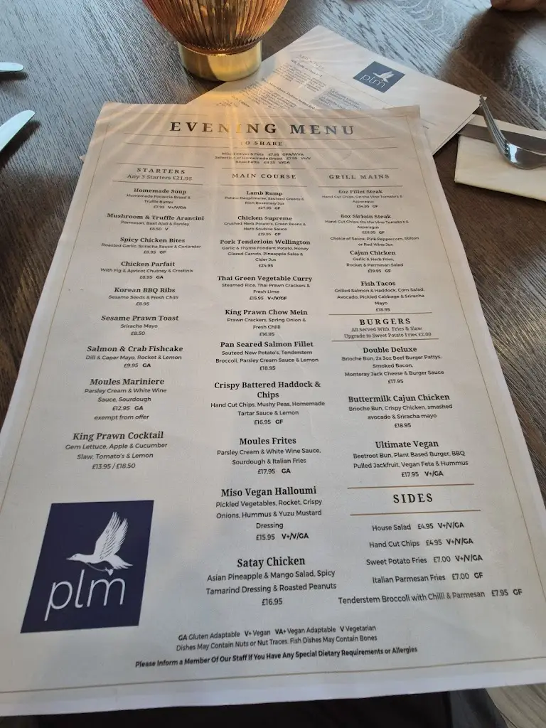 Menu_Pilling's Boat House_Barrow upon Soar_image_1