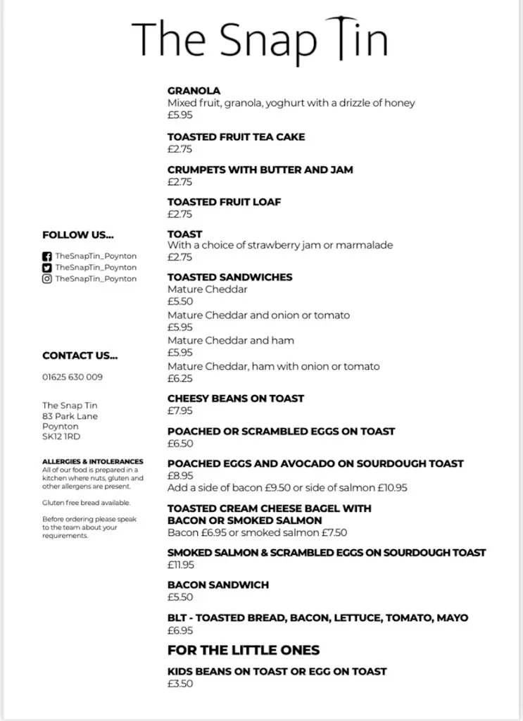 Menu_The Snap Tin Bar_Poynton_image_2