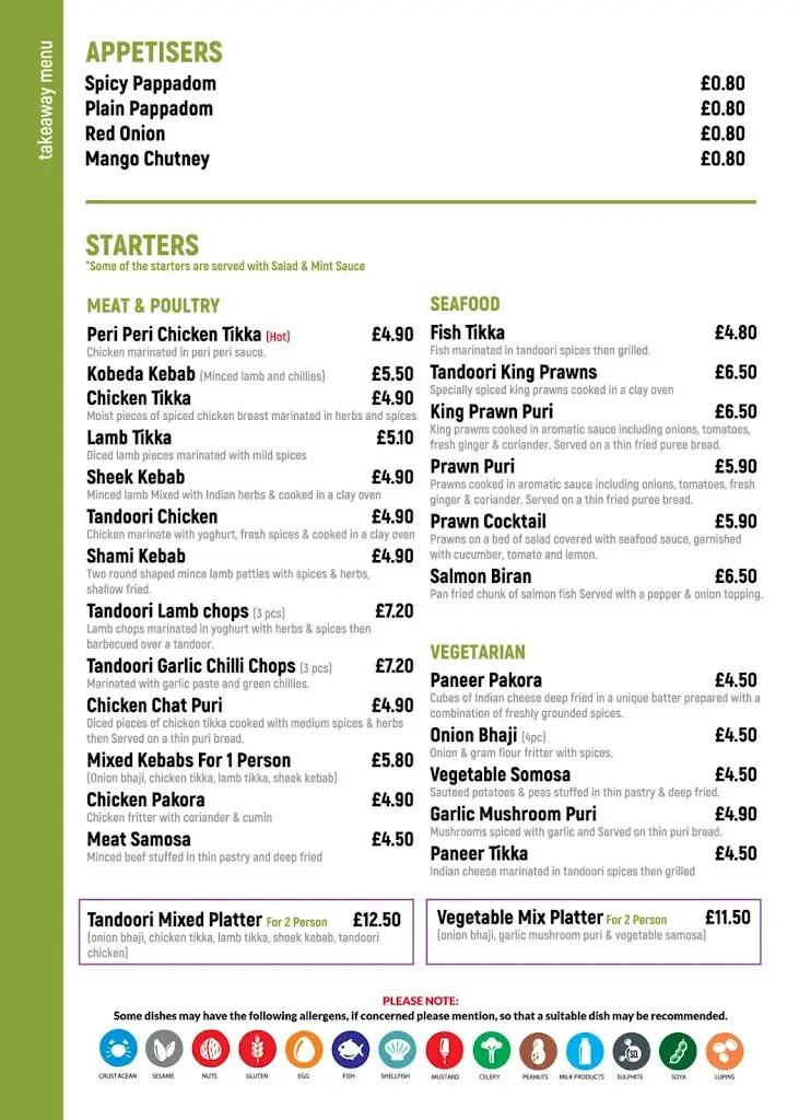 Menu_Appayon Indian Restaurant_Poynton_image_1