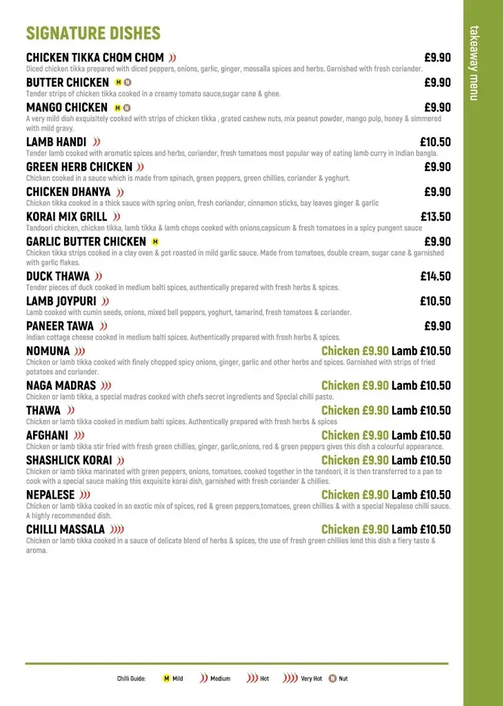 Menu_Appayon Indian Restaurant_Poynton_image_4