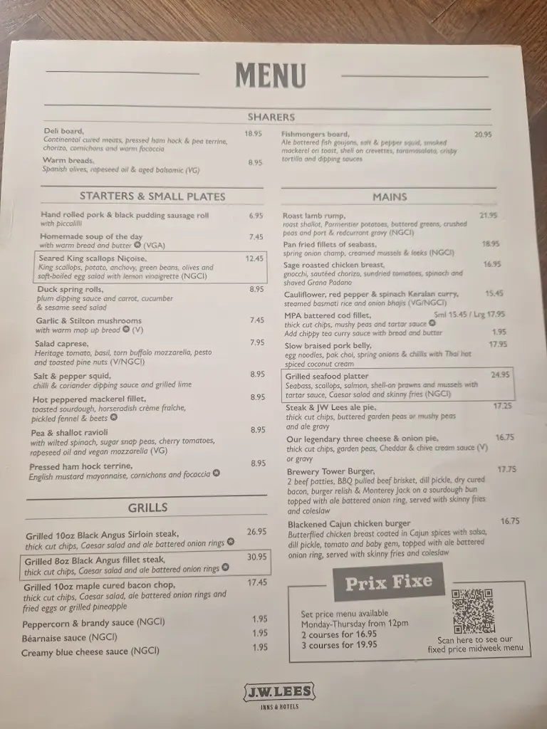 Menu_The Aviator_Poynton_image_1