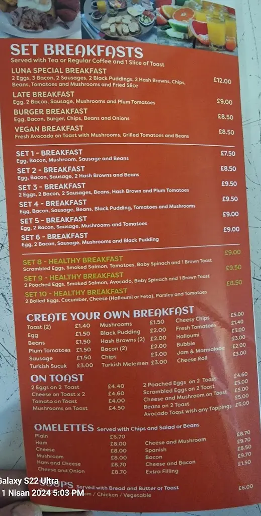 Menu_Luna's Cafe restaurant_Queenborough_image_1