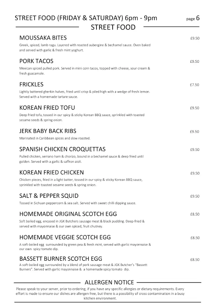 Menü_The Five Bells_Purton_Bild_4