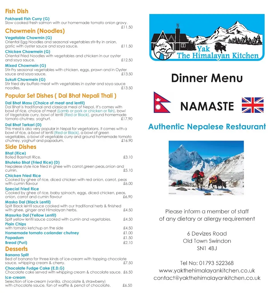 Menu_Yak The Himalayan Kitchen_Purton_image_2