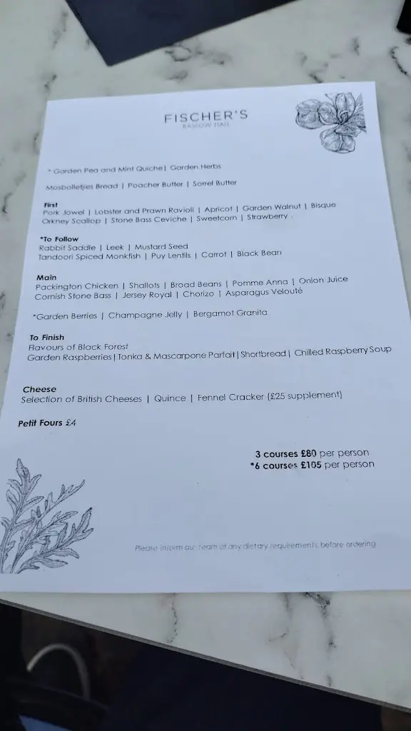 Menu_Fischer's Baslow Hall_Baslow_image_3