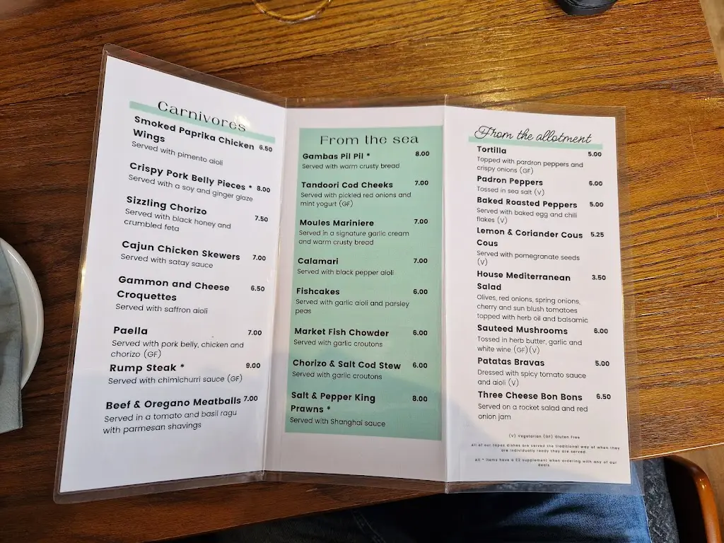 Menu_The Grove Inn_Rastrick_immagine_1