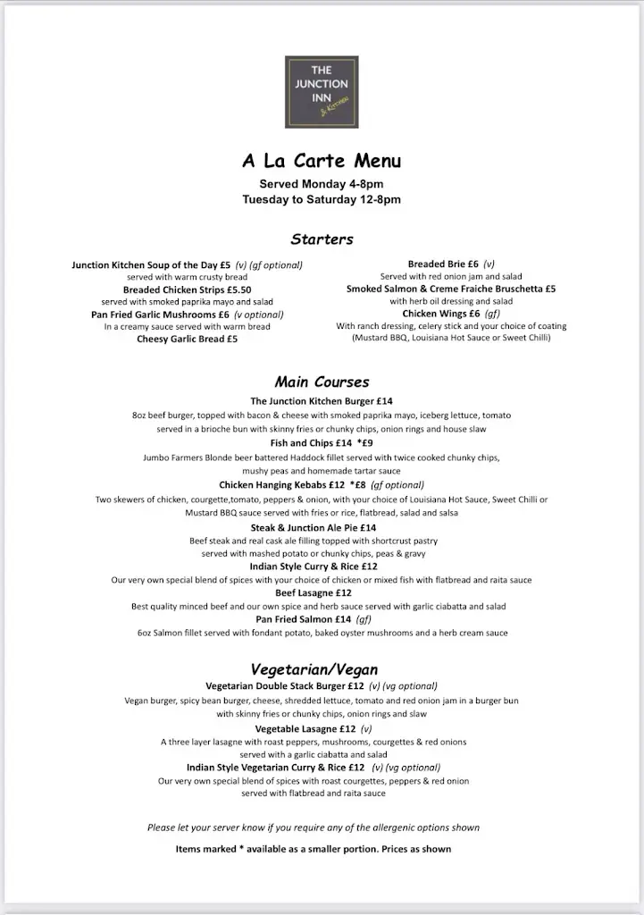 Menu_The Junction Inn_Queensbury_image_4