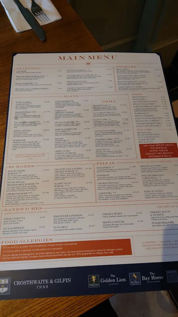 Menu_The Golden Lion Rainford_Rainford_image_1