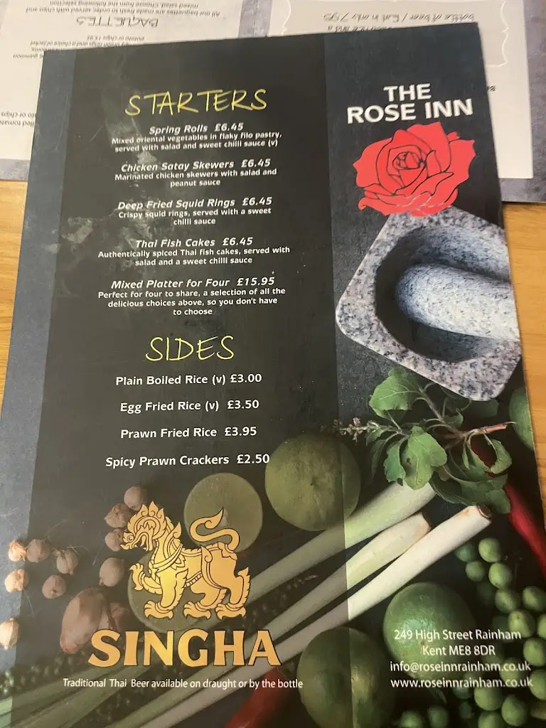 Menu_Rose Inn_Rainham_image_3