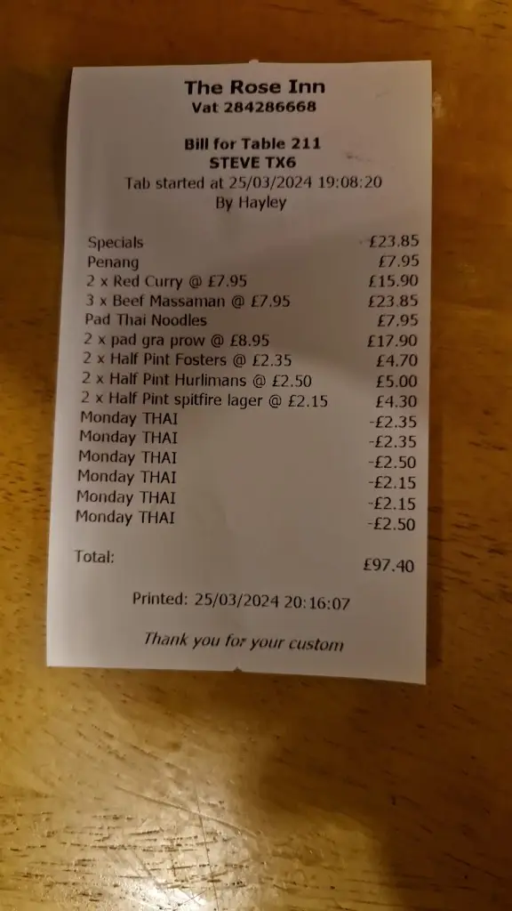 Stephenronnie5 Whitaker_Rose Inn_Rainham_review